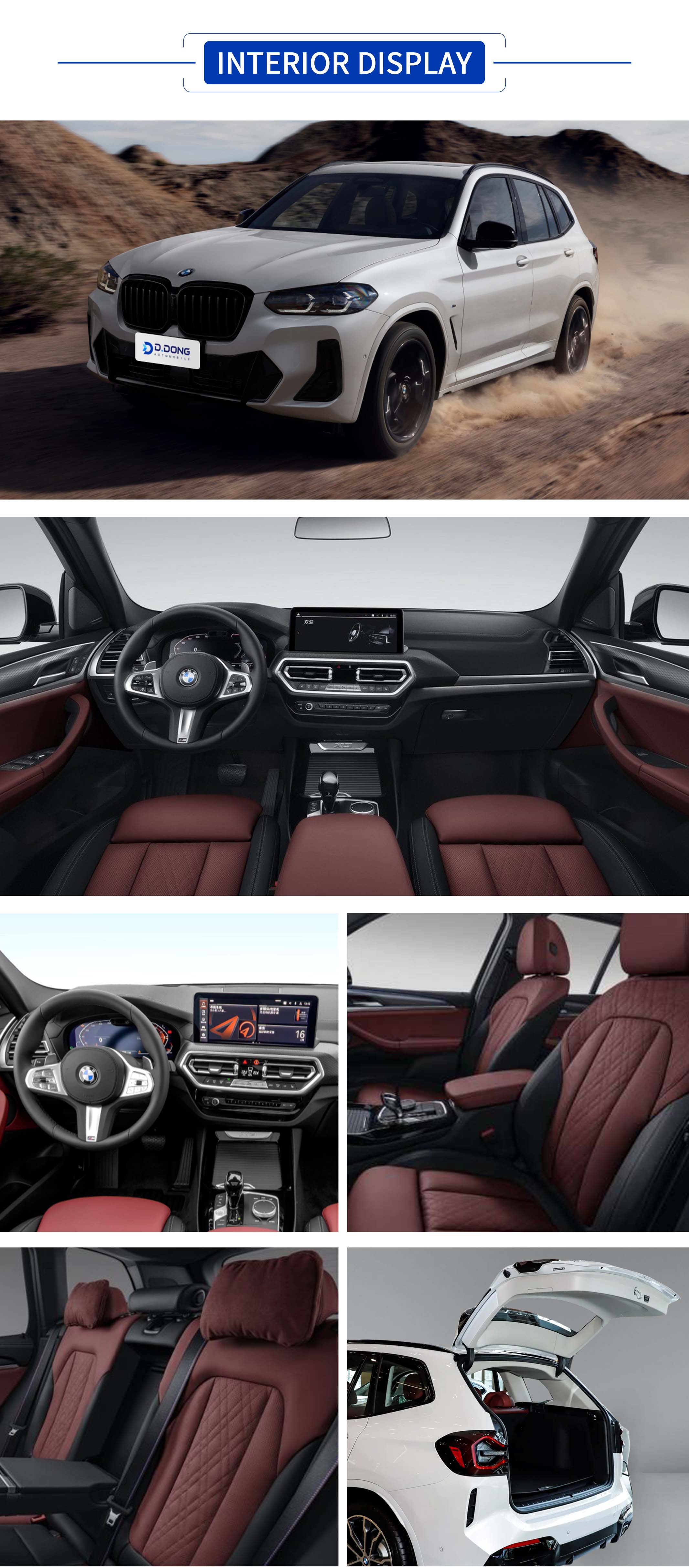 BMW X3 All Colors,BMW X3 All Interior Display